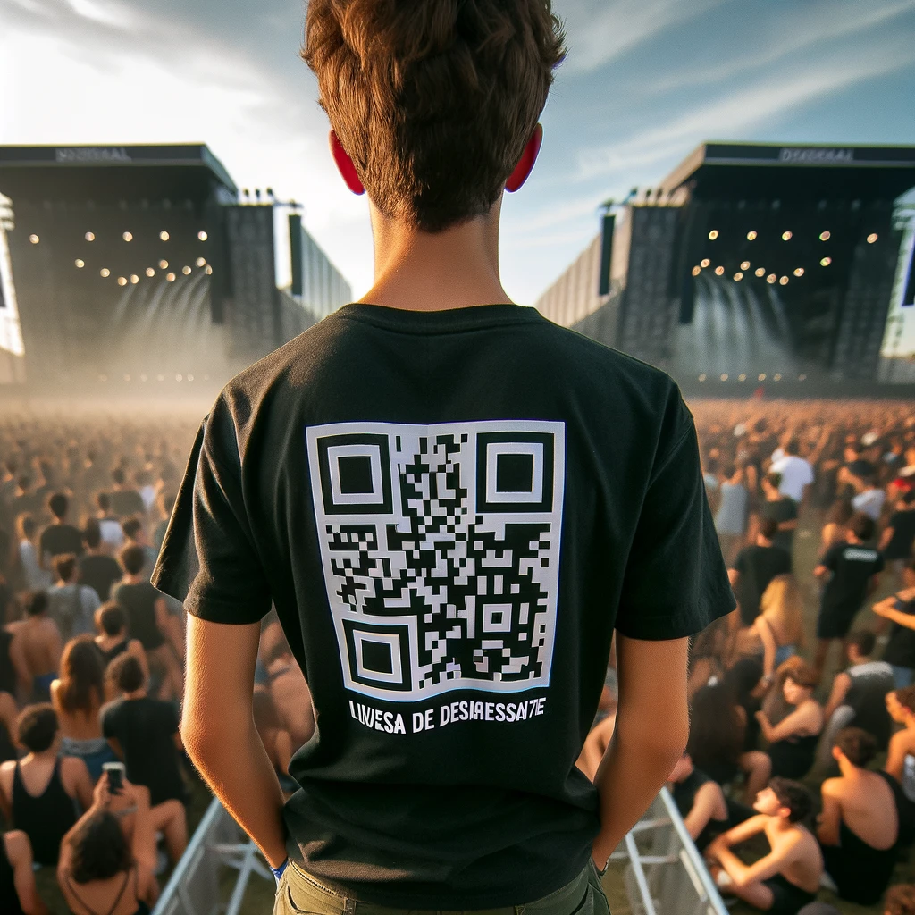 camiseta qr festival