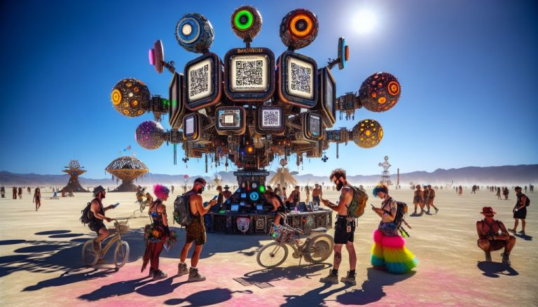 caso de exito uso de codigos qr en burning man para interaccion y arte