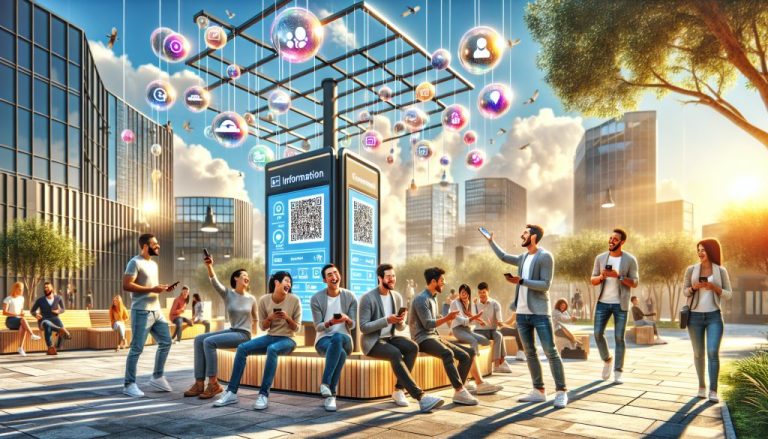 perfil y codigos qr conecta y comparte facilmente con tecnologia innovadora