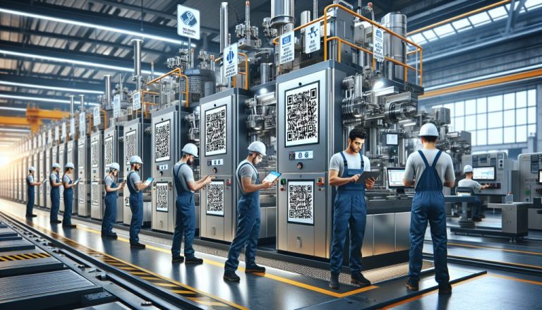 usos clave de codigos qr en la fabricacion de maquinaria industrial