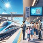 viaje agradable domina los codigos qr para el ferrocarril